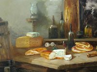 Painel com queijo brie, por Rui de Paula