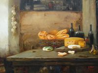 Mesa com queijos, por Rui de Paula